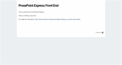 Desktop Screenshot of front.prosepoint.net